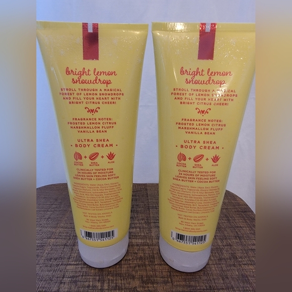 Bath & Body Works Bright Lemon Snowdrops Two New 8oz Containers - Picture 3 of 6